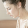 B triangle earrings 